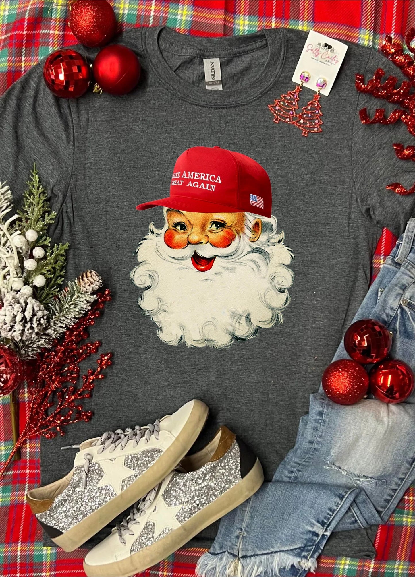 Santa Christmas tee