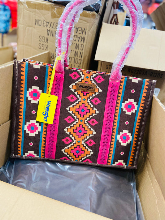 Pink Aztec Wrangler Purse