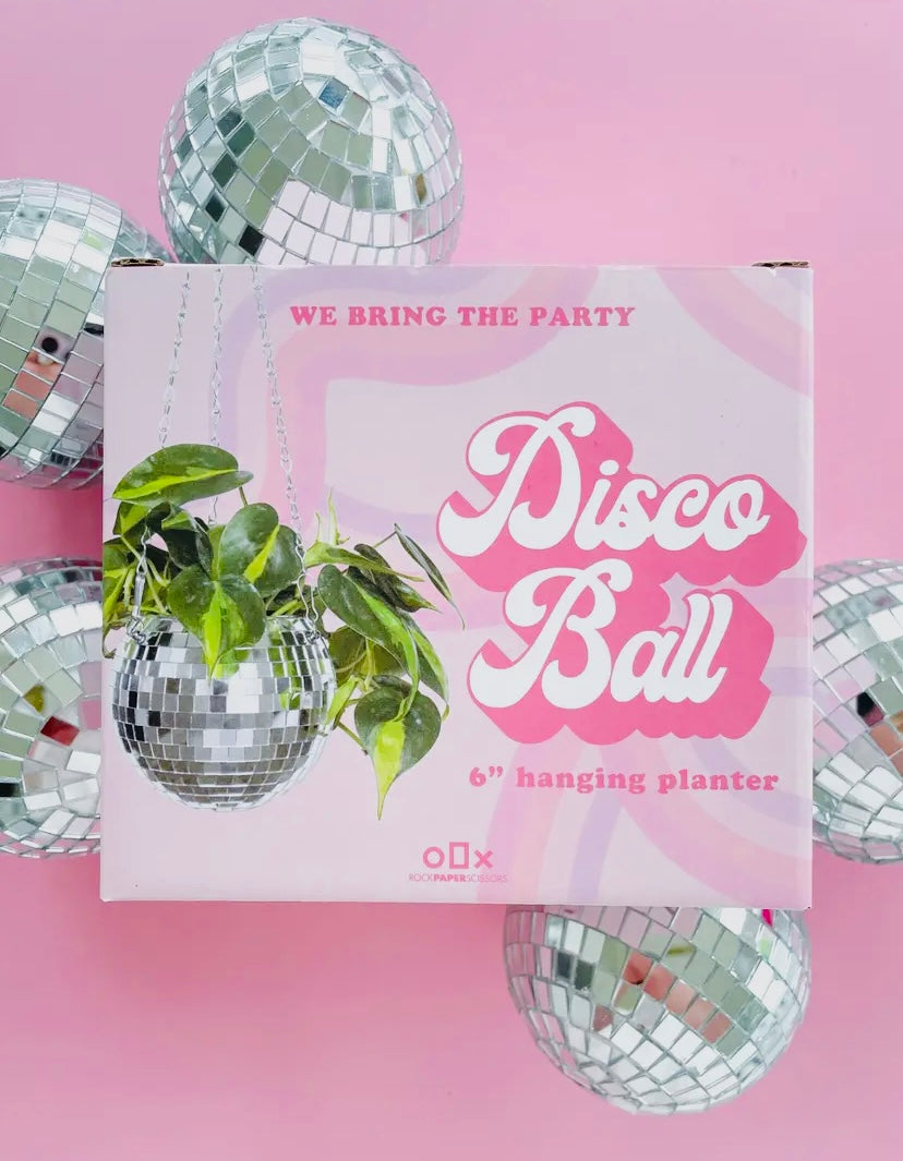 Disco Ball 6” Hanging Planter